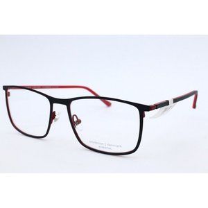 New Prodesign Denmark 3172 c.6031 Black Rectangle Eyeglasses Clear Lenses 54mm